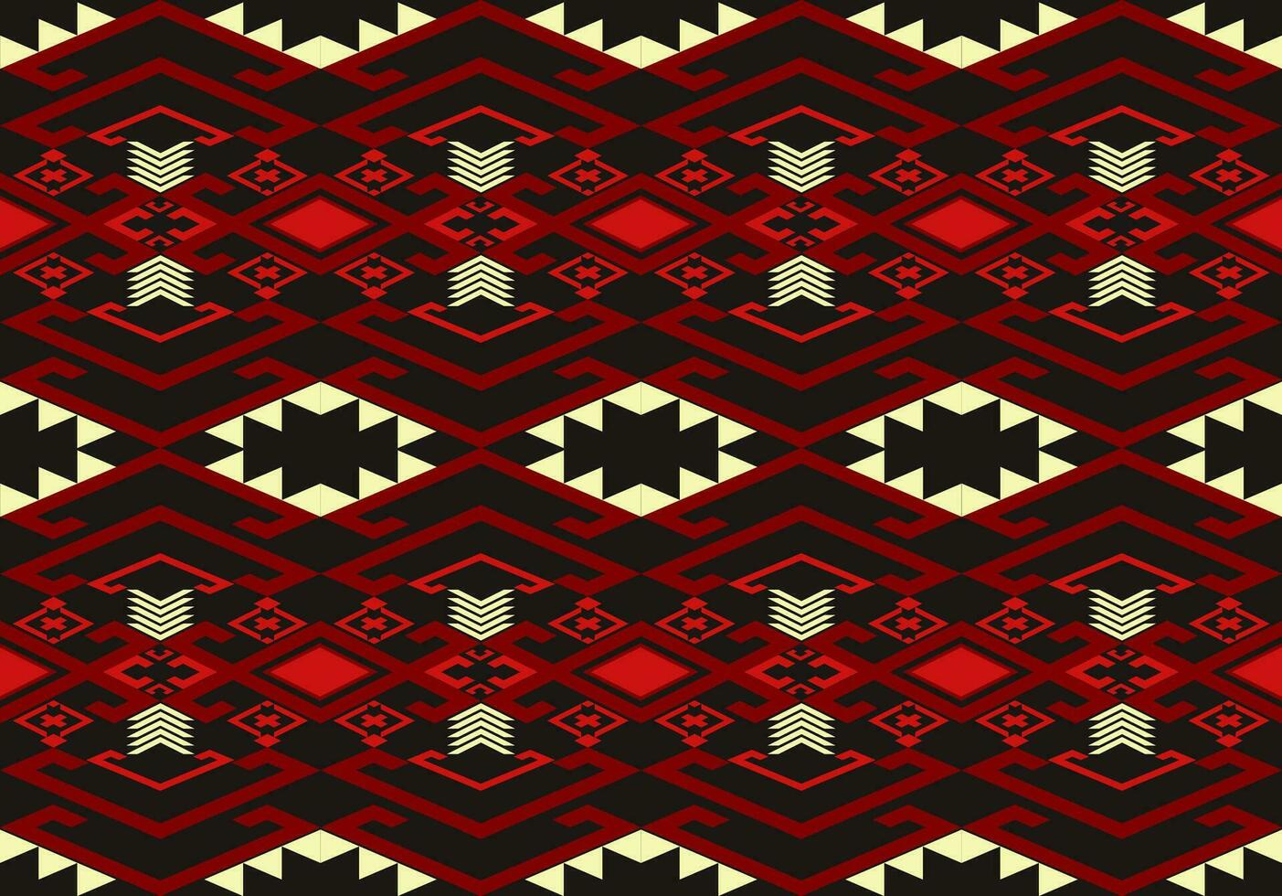 Ethnic abstract ikat. Seamless pattern in tribal, folk embroidery. Aztec geometric art ornament print.Design for carpet, wallpaper, clothing, wrapping, fabric, cover, textile.Style maxican,indain vector