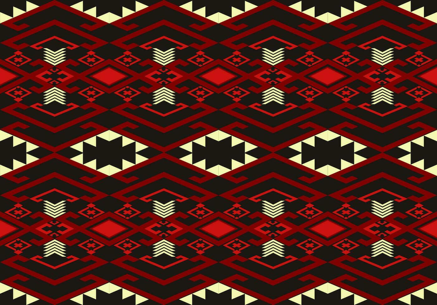 Ethnic abstract ikat. Seamless pattern in tribal, folk embroidery. Aztec geometric art ornament print.Design for carpet, wallpaper, clothing, wrapping, fabric, cover, textile.Style maxican,indain vector