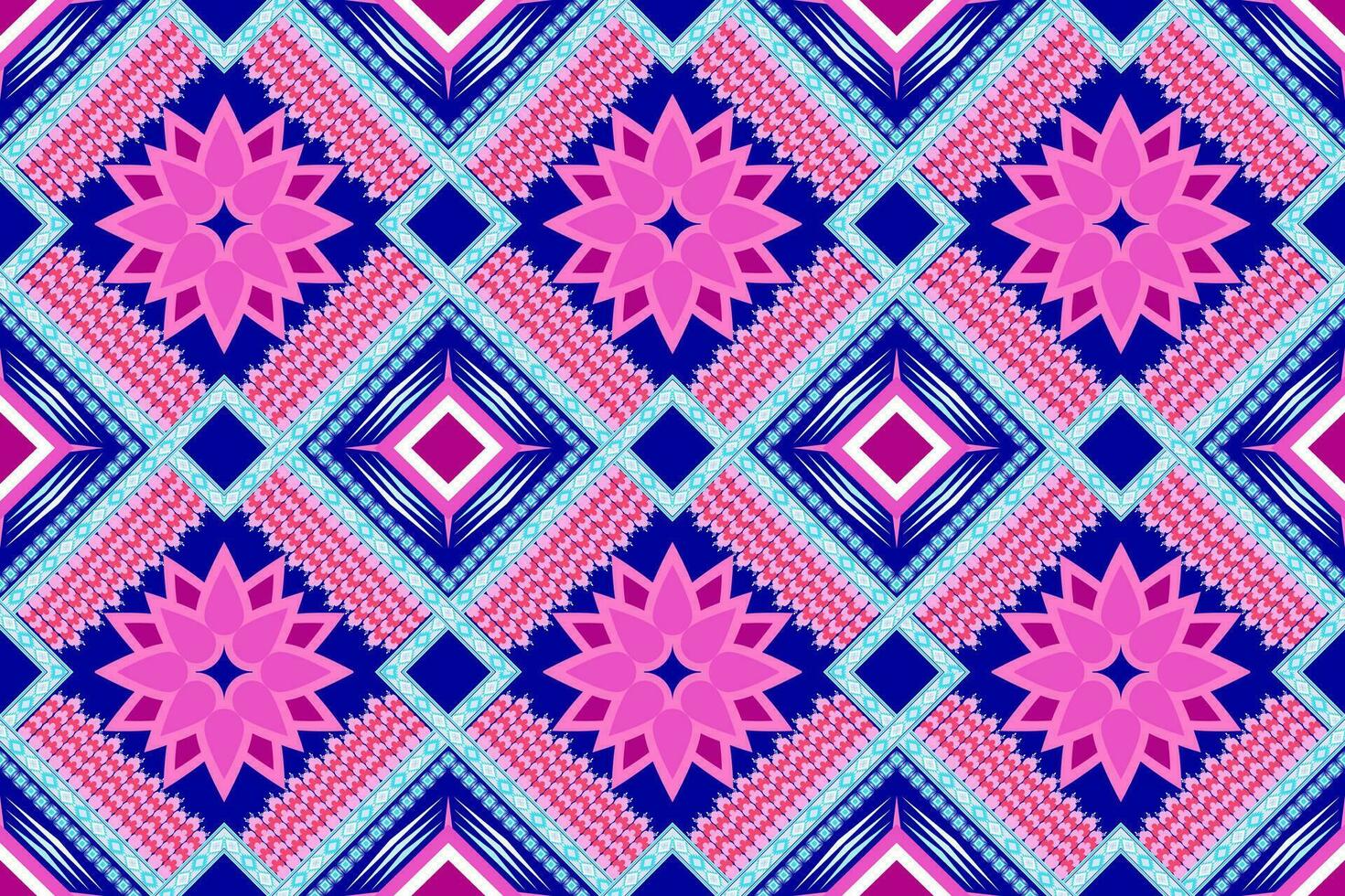 Damask style pattern for textile and decoration.Seamless pattern in tribal.Native aztec boho vector design.Background patch pattern with traditional style,design for decoraation and textiles