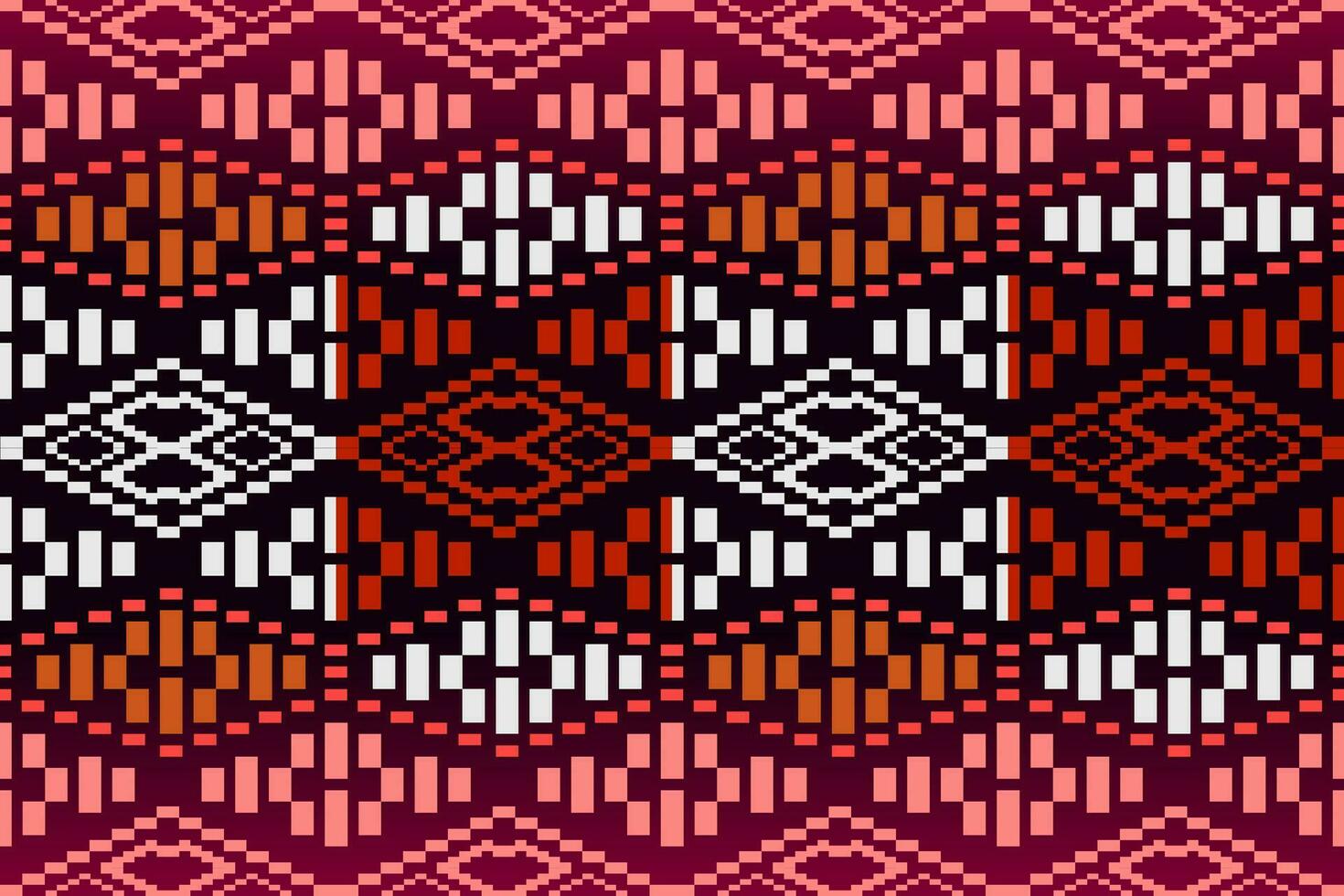 Geometric ethnic oriental pattern traditional Design for fabric,carpet,clothing,textile,batik.Ethnic abstract ikat seamless pattern in tribal.Embroidery style. vector