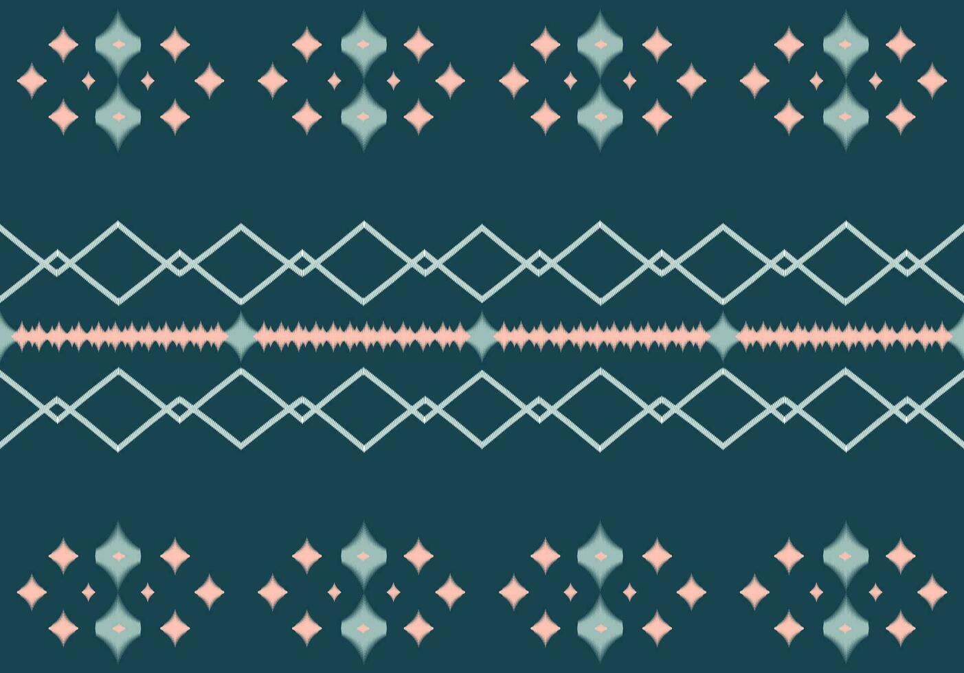 Aztec geometric pattern for vibrant color.Damask style pattern for textile and decoration.Ethnic abstract ikat.Seamless pattern in tribal.Native aztec boho vector design.