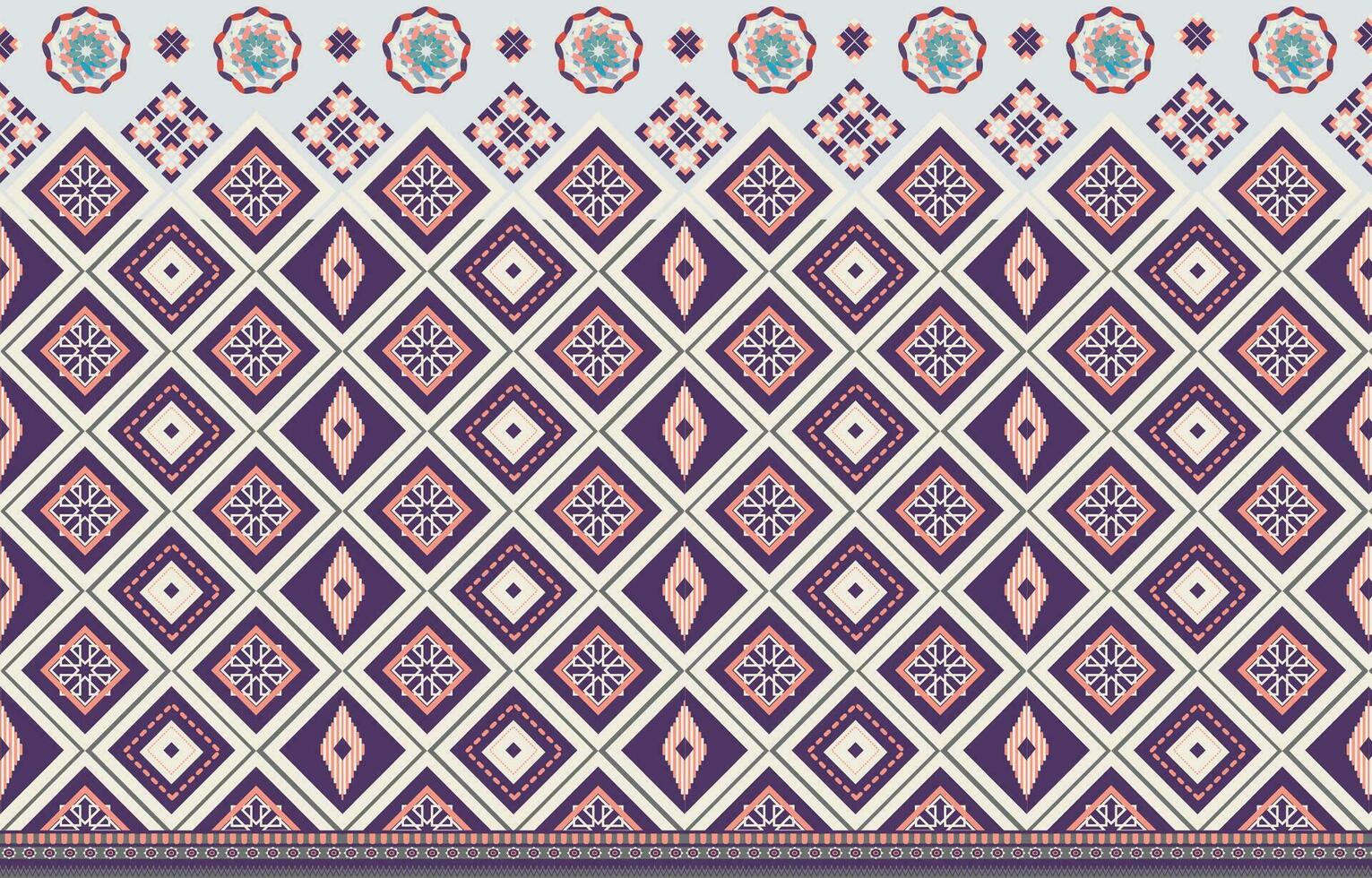 Ethnic abstract ikat.Seamless pattern in tribal.Colorful vector seamless patterns collection.Spring summer autumn decor.Festival elements with coloful background.