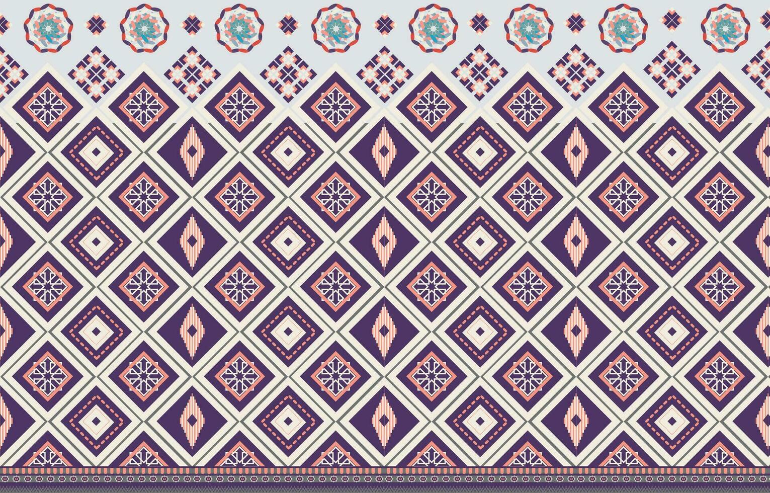 Ethnic abstract ikat.Seamless pattern in tribal.Colorful vector seamless patterns collection.Spring summer autumn decor.Festival elements with coloful background.