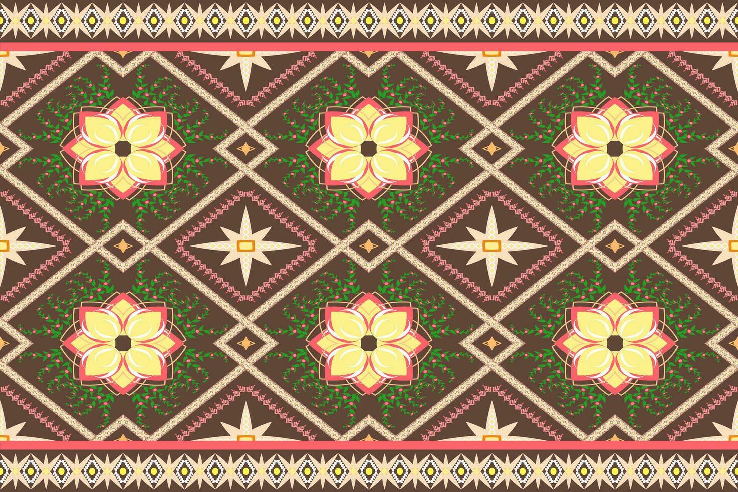 Abstract traditional ethnic folk antique graphic fabric line.Background textile vector illustration ornate elegant vintage style.Native aztec boho vector design.