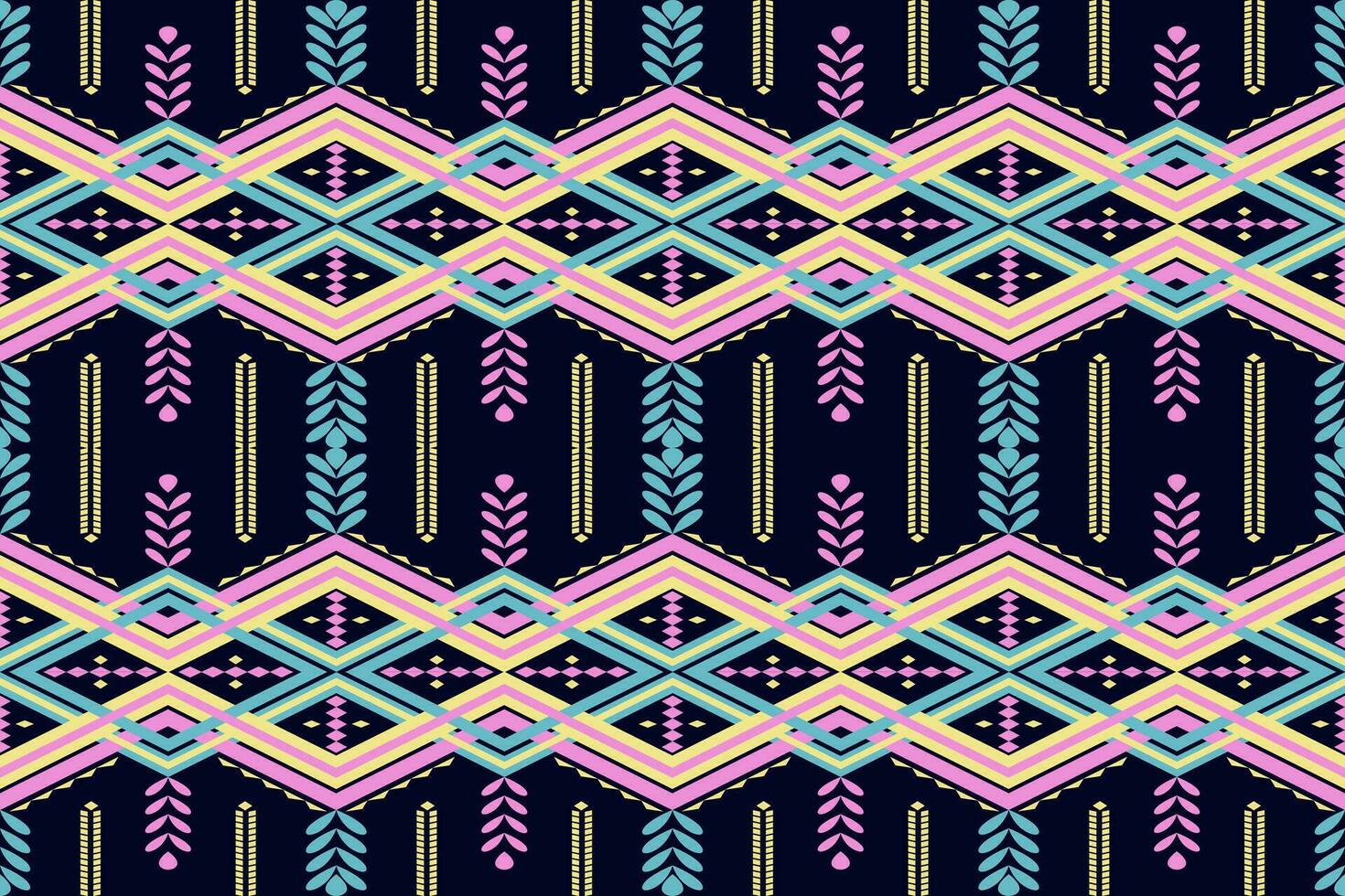 Seamless striped pattern in aztec style.Tribal embroidery,Gypsy,folk pattern.Ethnic abstract ikat.Spring summer autumn decor.Native aztec boho vector design.
