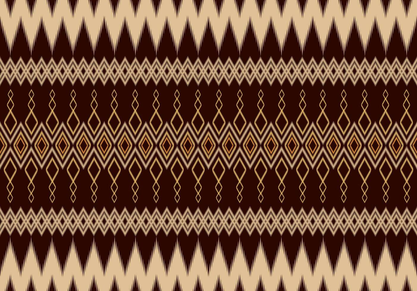 Geometric ethnic oriental pattern traditional Design for fabric,carpet,clothing,textile,batik.Ethnic abstract ikat seamless pattern in tribal.Embroidery style. vector