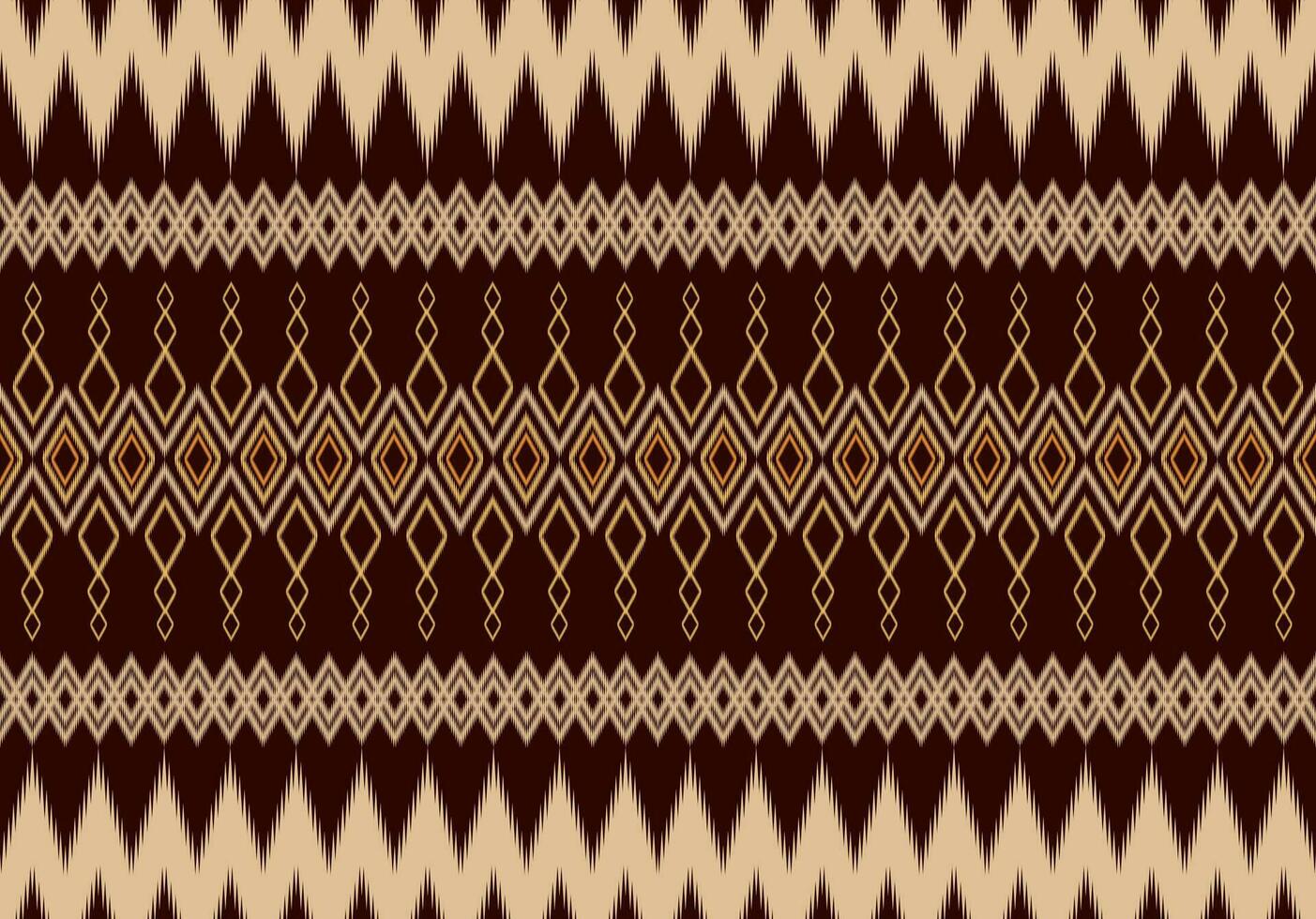 Geometric ethnic oriental pattern traditional Design for fabric,carpet,clothing,textile,batik.Ethnic abstract ikat seamless pattern in tribal.Embroidery style. vector