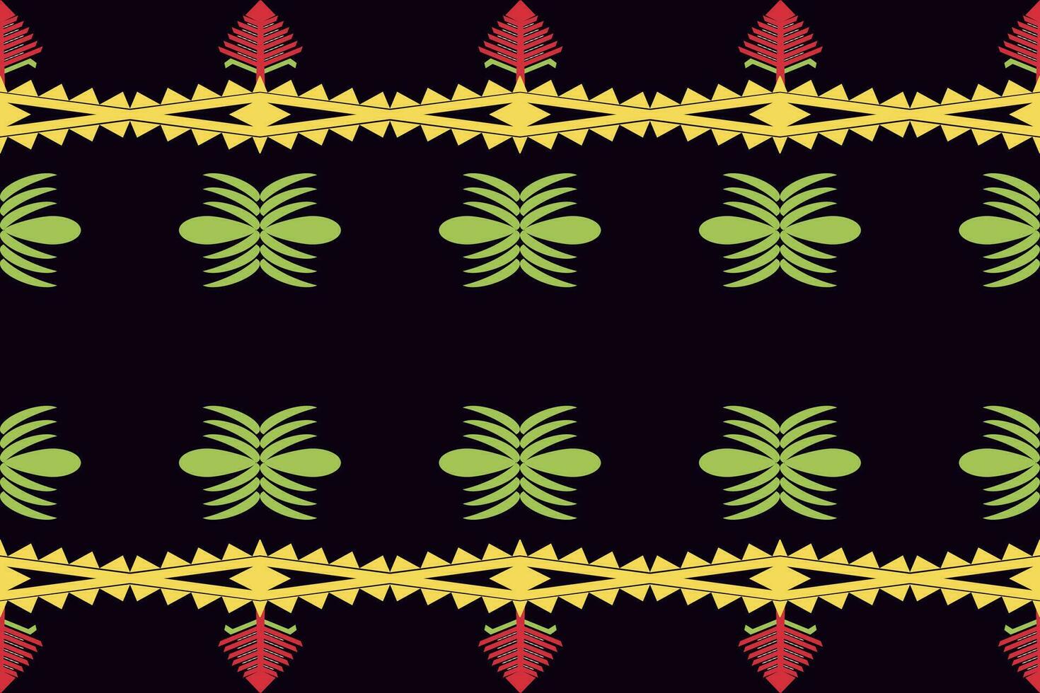 Ethnic abstract ikat seamless pattern in tribal.Fabric Indian and maxican style. Design for background, wallpaper, illustration, fabric, clothing, carpet, textile, batik, embroidery. vector