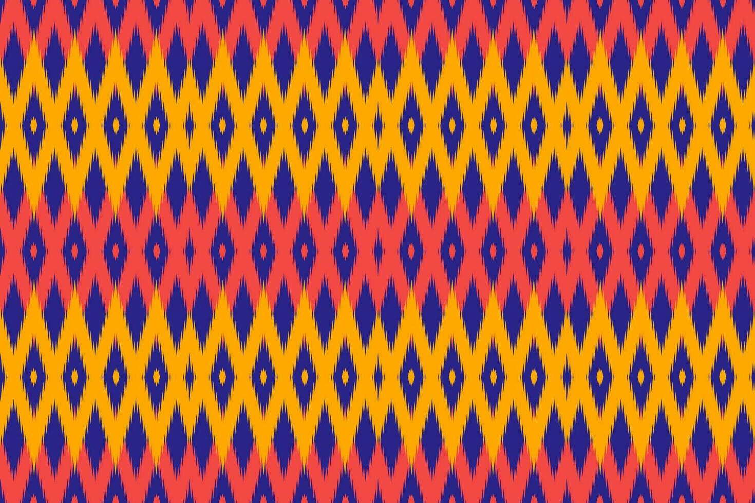 Ethnic abstract ikat.Seamless pattern in tribal.Native aztec boho vector design.Colorful geometric embroidery for Textiles,fabric,clothing,background,batik,knitwear,fashion
