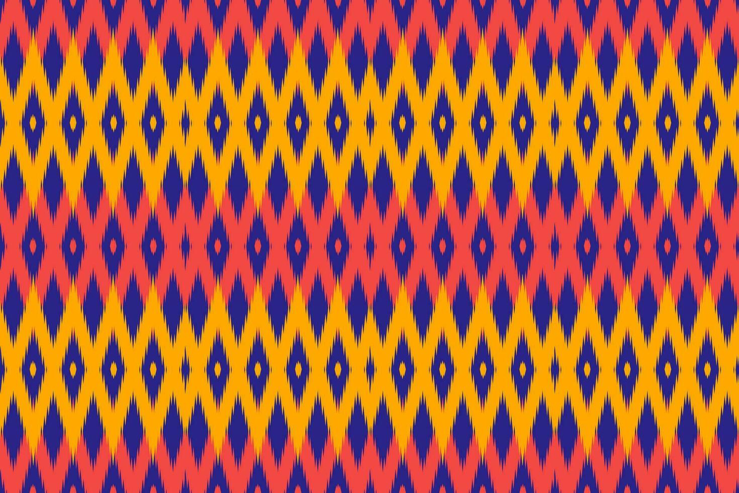 Ethnic abstract ikat.Seamless pattern in tribal.Native aztec boho vector design.Colorful geometric embroidery for Textiles,fabric,clothing,background,batik,knitwear,fashion