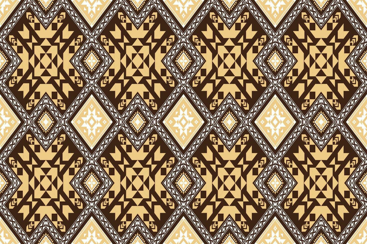 Ethnic abstract ikat seamless pattern in tribal.Fabric Indian and maxican style. Design for background, wallpaper, illustration, fabric, clothing, carpet, textile, batik, embroidery. vector