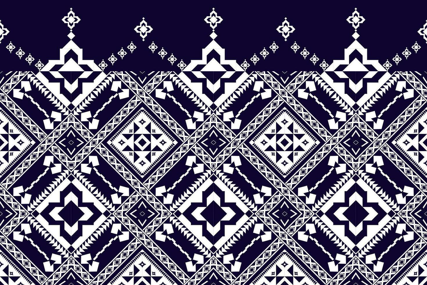 Abstract ethnic aztec geometric pattern design for background.Ethnic ikat geometric pattern for vibrant color.Colorful geometric embroidery for textiles,fabric,clothing,background,batik,knitwear vector