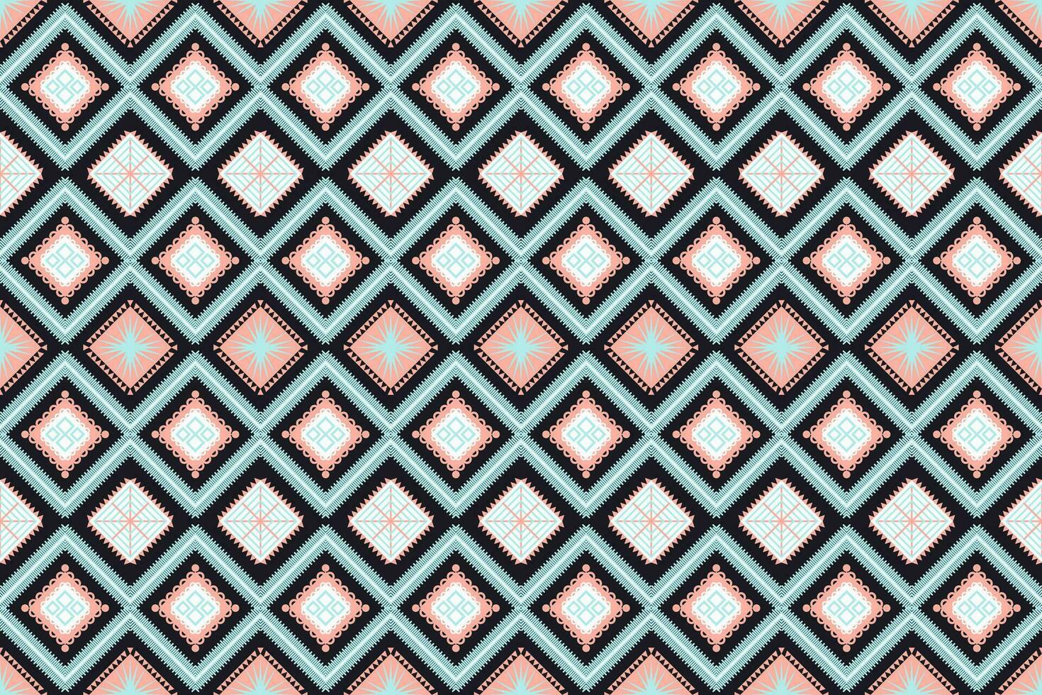 Damask style pattern for textile and decoration.Seamless pattern in tribal.Native aztec boho vector design.Background patch pattern with traditional style,design for decoraation and textiles