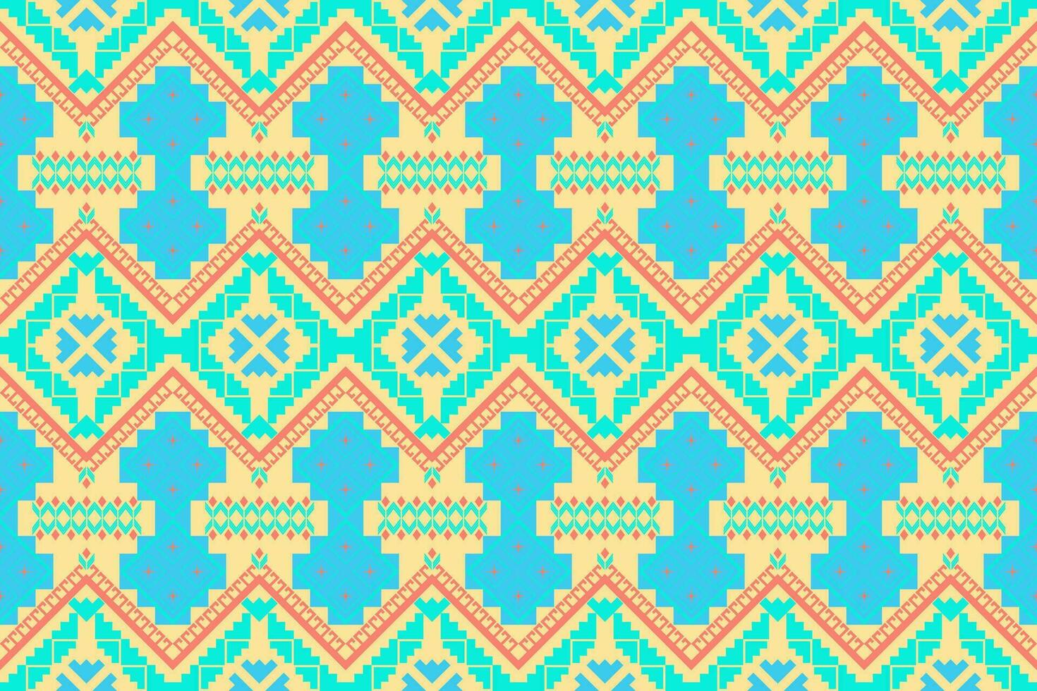 Damask style pattern for textile and decoration.Seamless pattern in tribal.Native aztec boho vector design.Background patch pattern with traditional style,design for decoraation and textiles