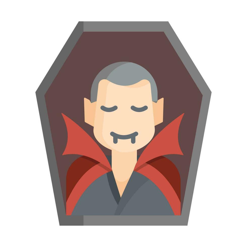 vampire icon,hallowen,isolate on white background. vector