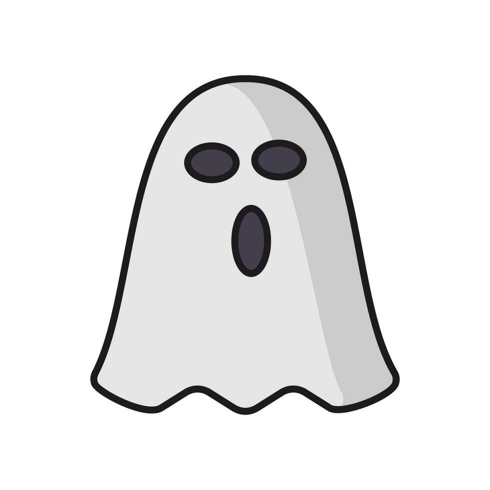 fantasma icono aislado en blanco antecedentes. fantasma vector icono, emoción variación. sencillo plano estilo diseño elemento. de miedo horror fotos.