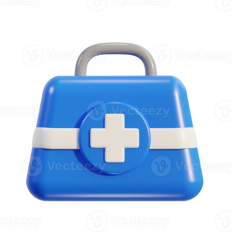 primero ayuda equipo emergencia caja médico ayuda maleta icono png