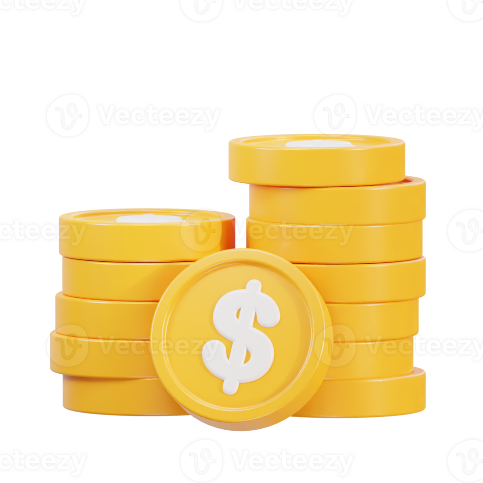 3d gold coin icon png