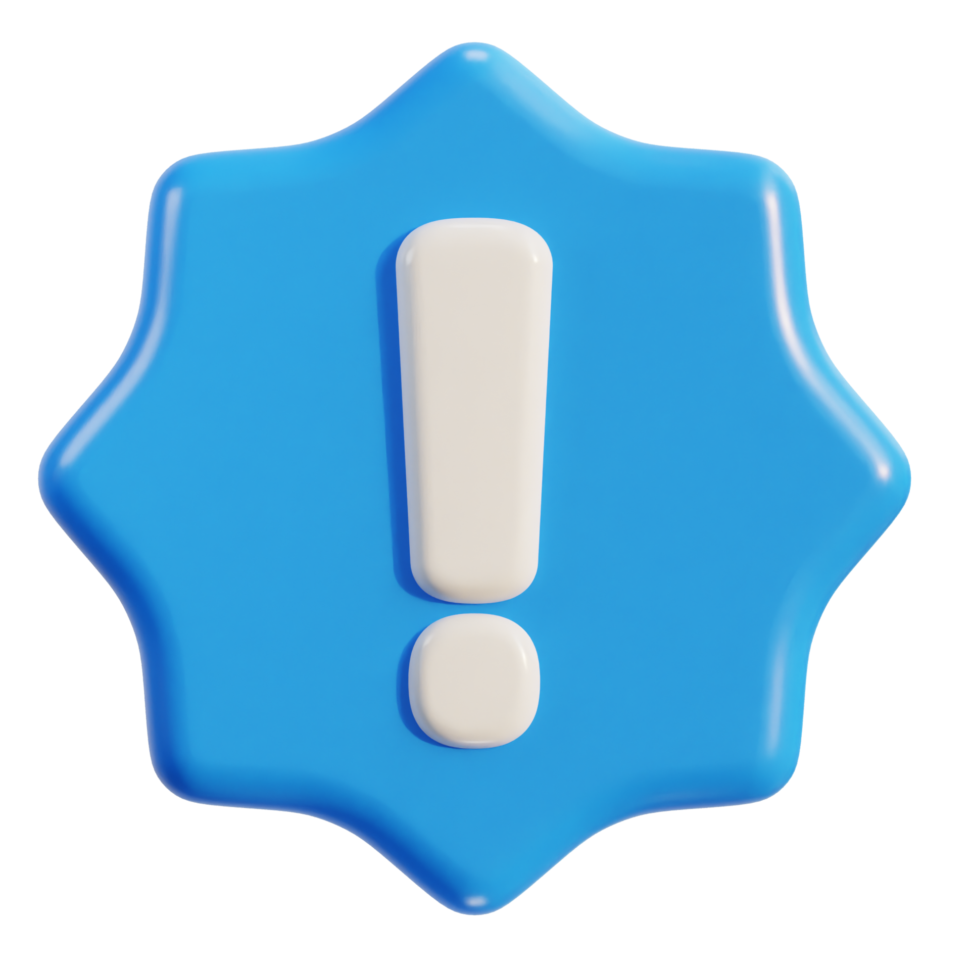 3d warning or danger risk message alert problem icon 28149152 PNG