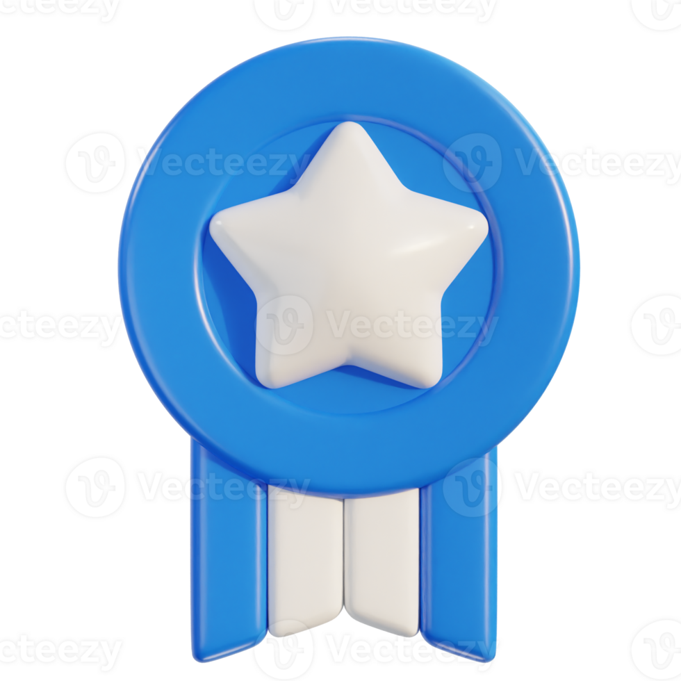 3d ribbon award meal icon png