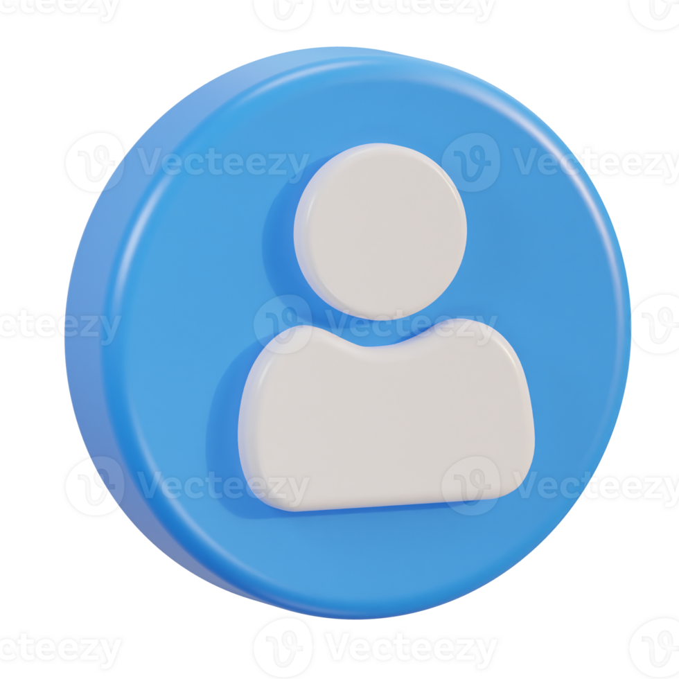 3d Benutzer Profil Symbol png