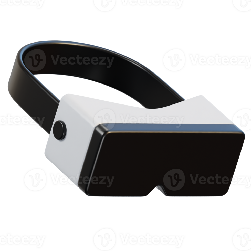 3d virtual reality vr headset icon isolated 3d render illustration png