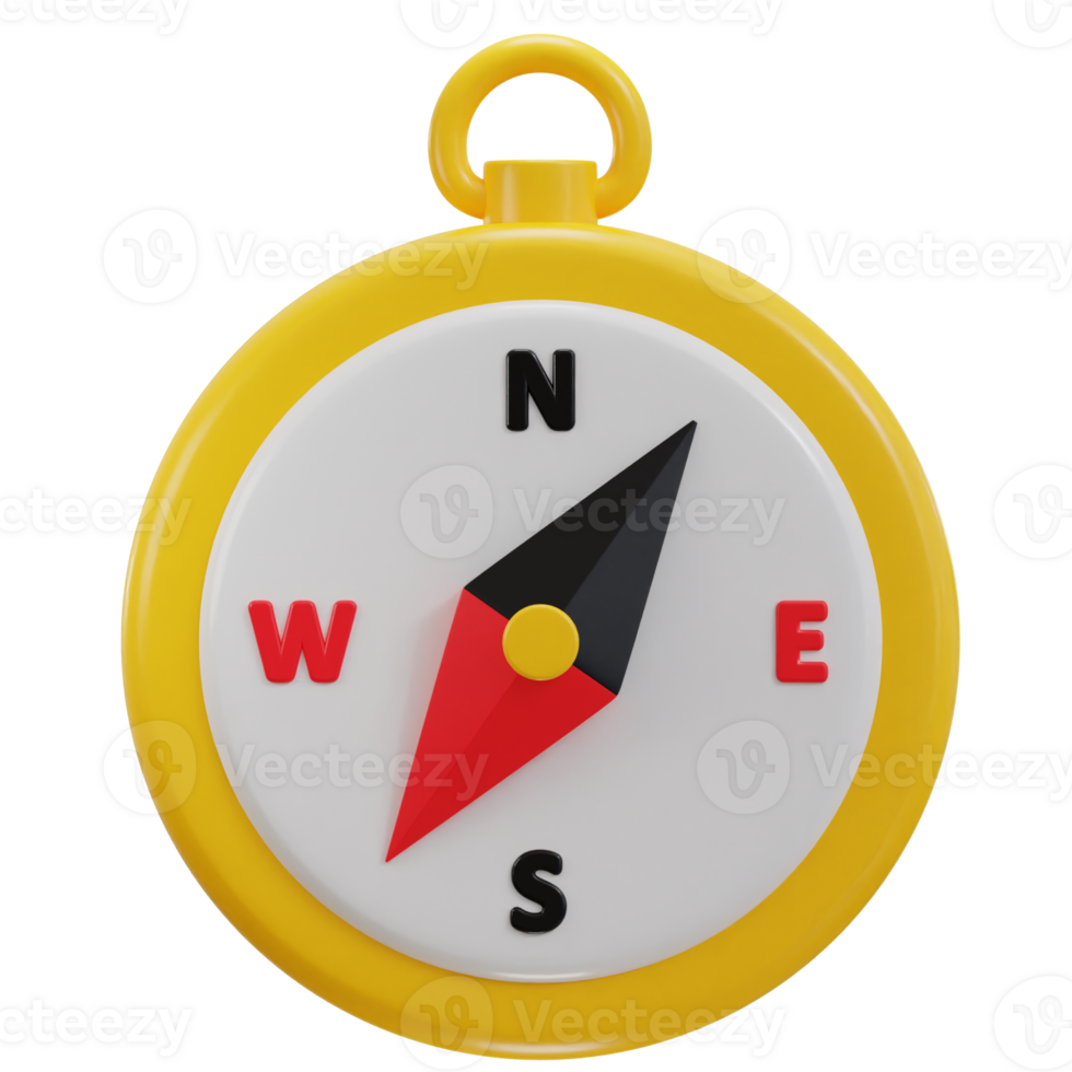 3d compass navigation icon png
