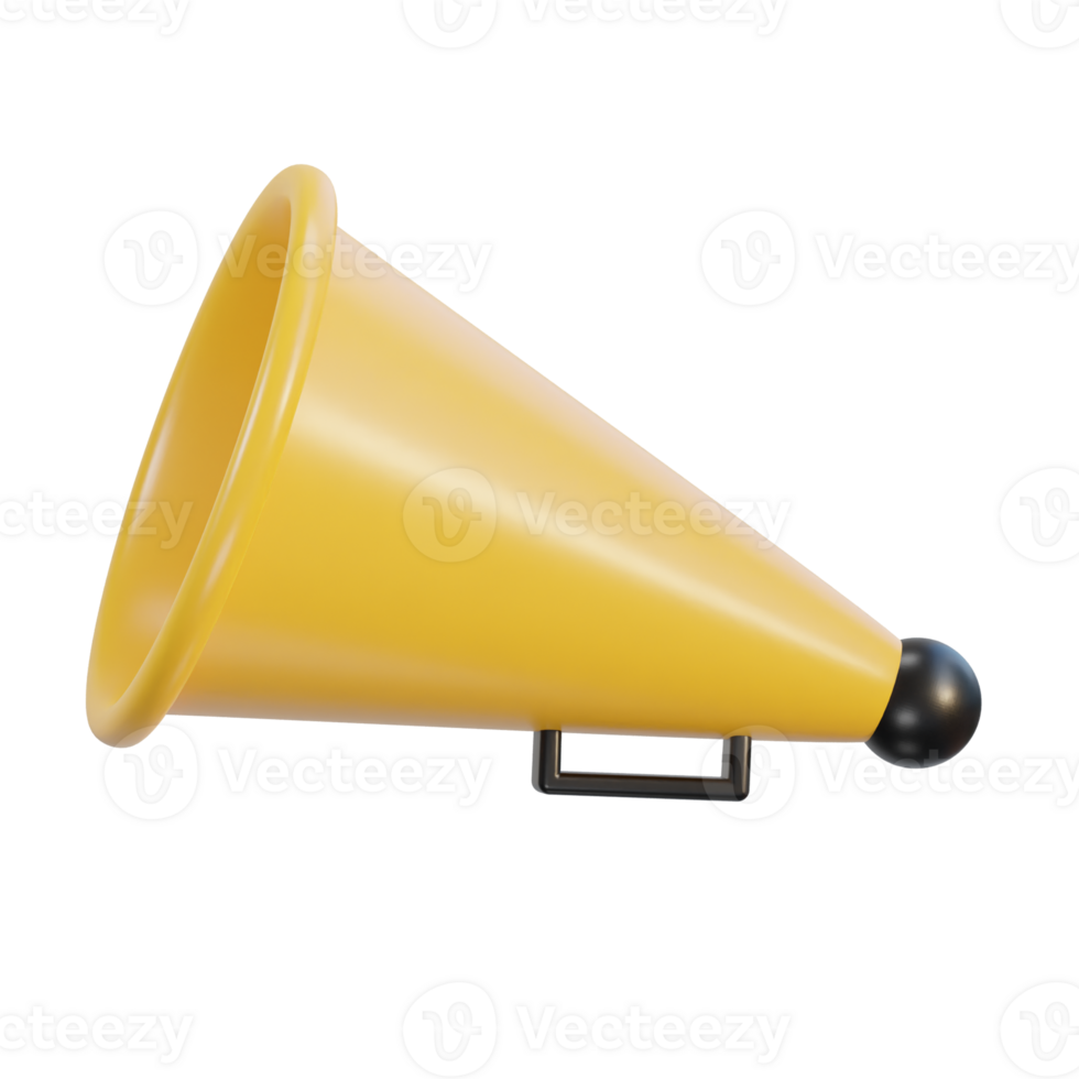 3d diretor megafone ícone png