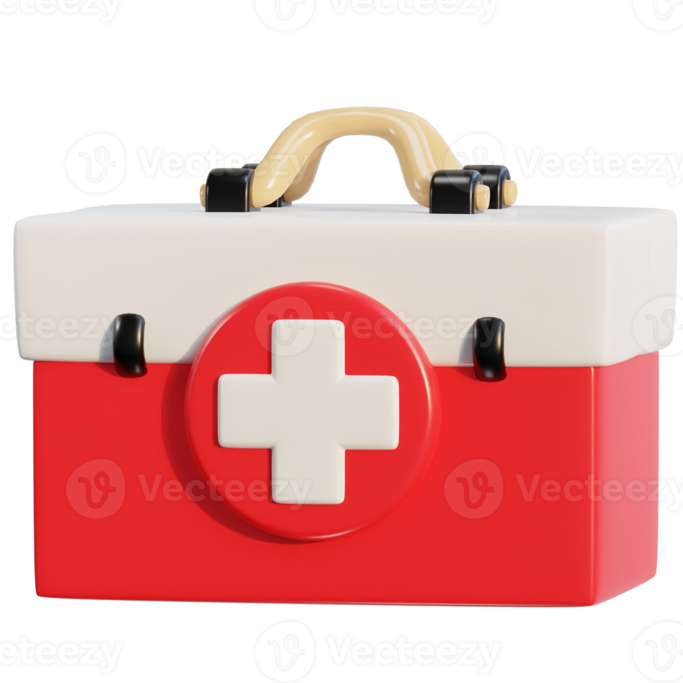 First aid kit emergency box medical help suitcase icon png