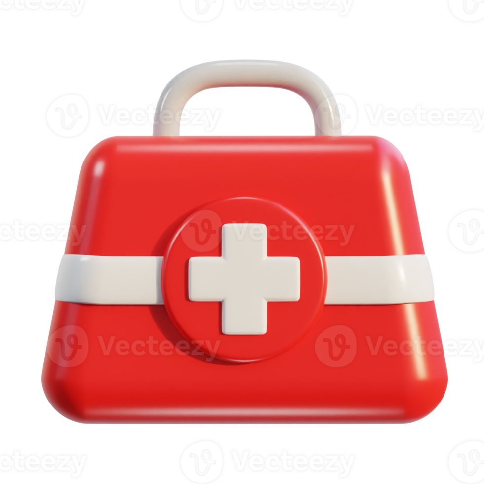 First aid kit emergency box medical help suitcase icon png