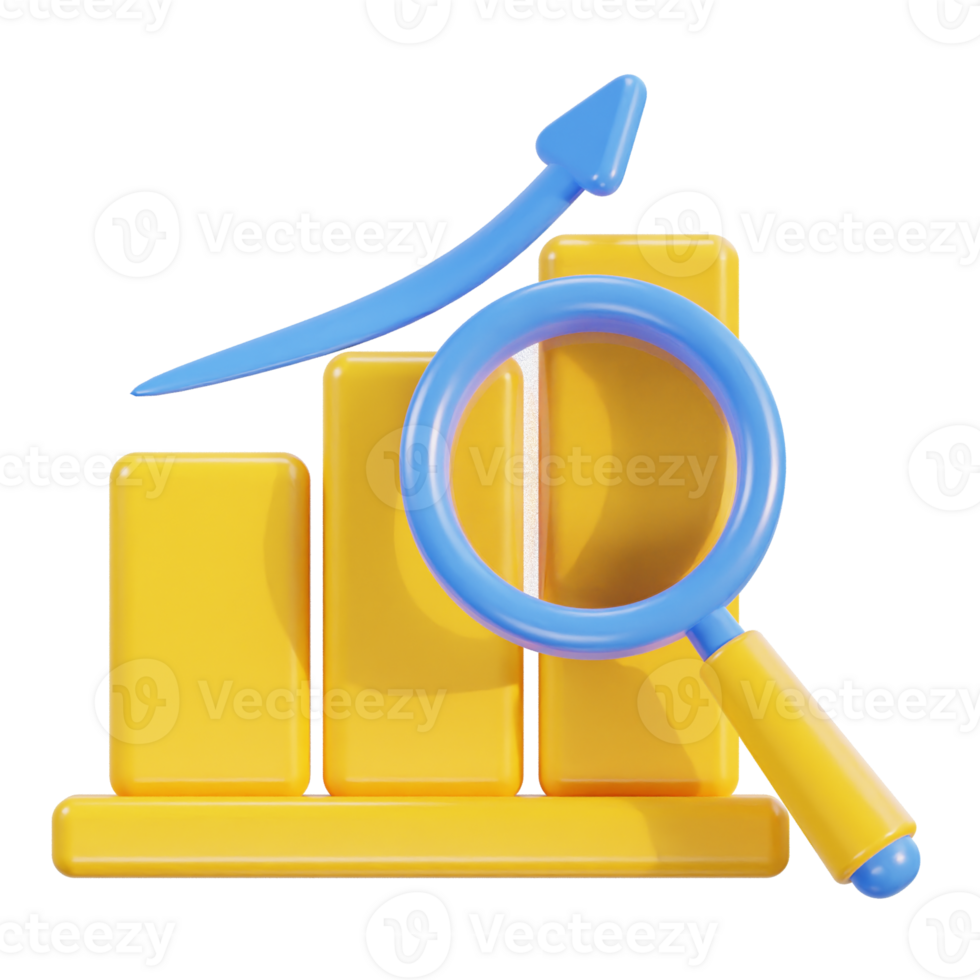 3d financial chart icon png