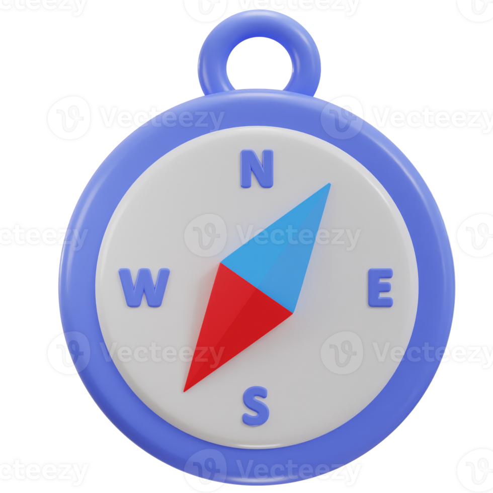 3d compass navigation icon png