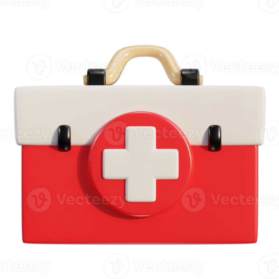 First aid kit emergency box medical help suitcase icon png