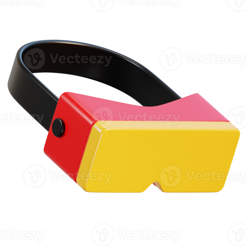 3d virtual reality vr headset icon isolated 3d render illustration png