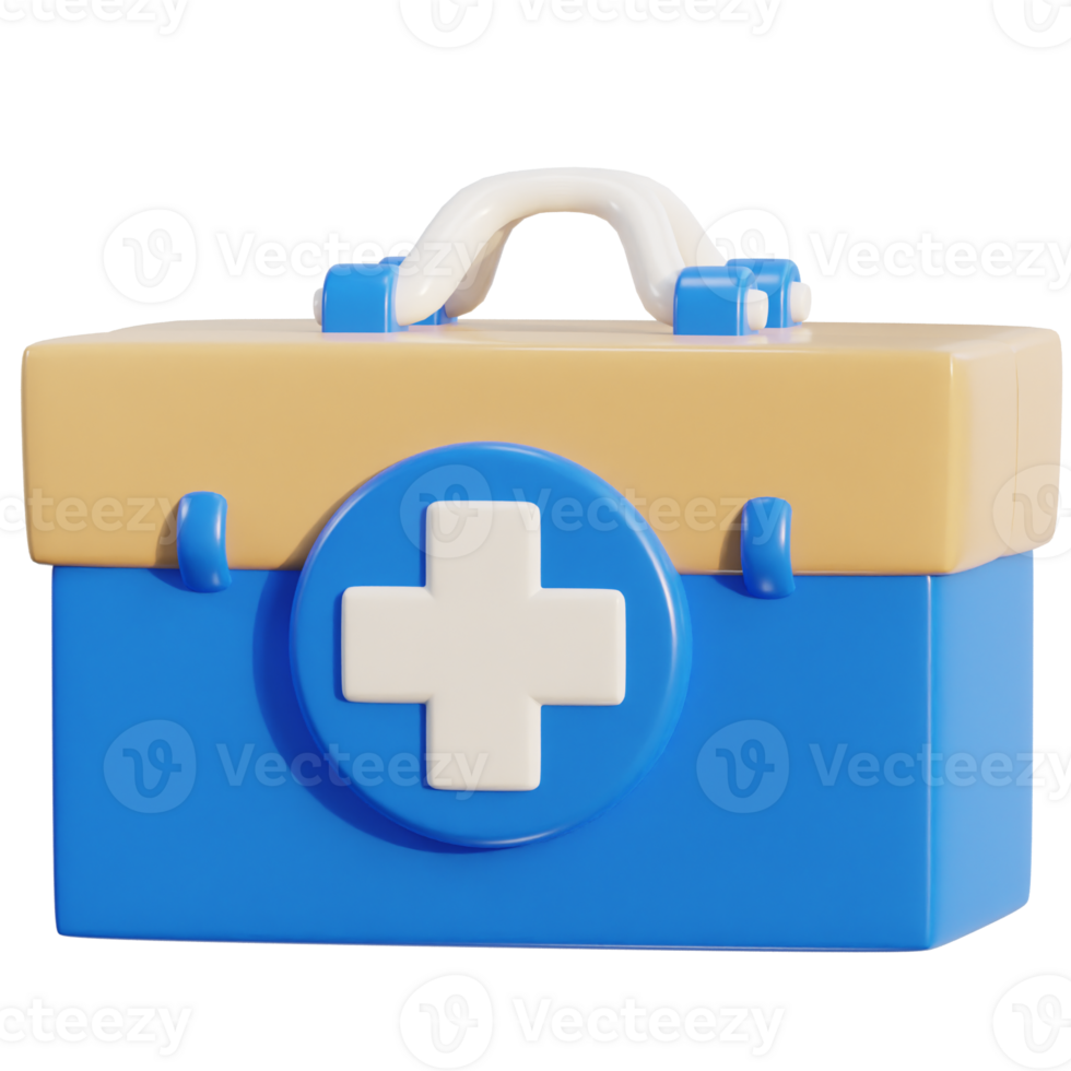 primero ayuda equipo emergencia caja médico ayuda maleta icono png