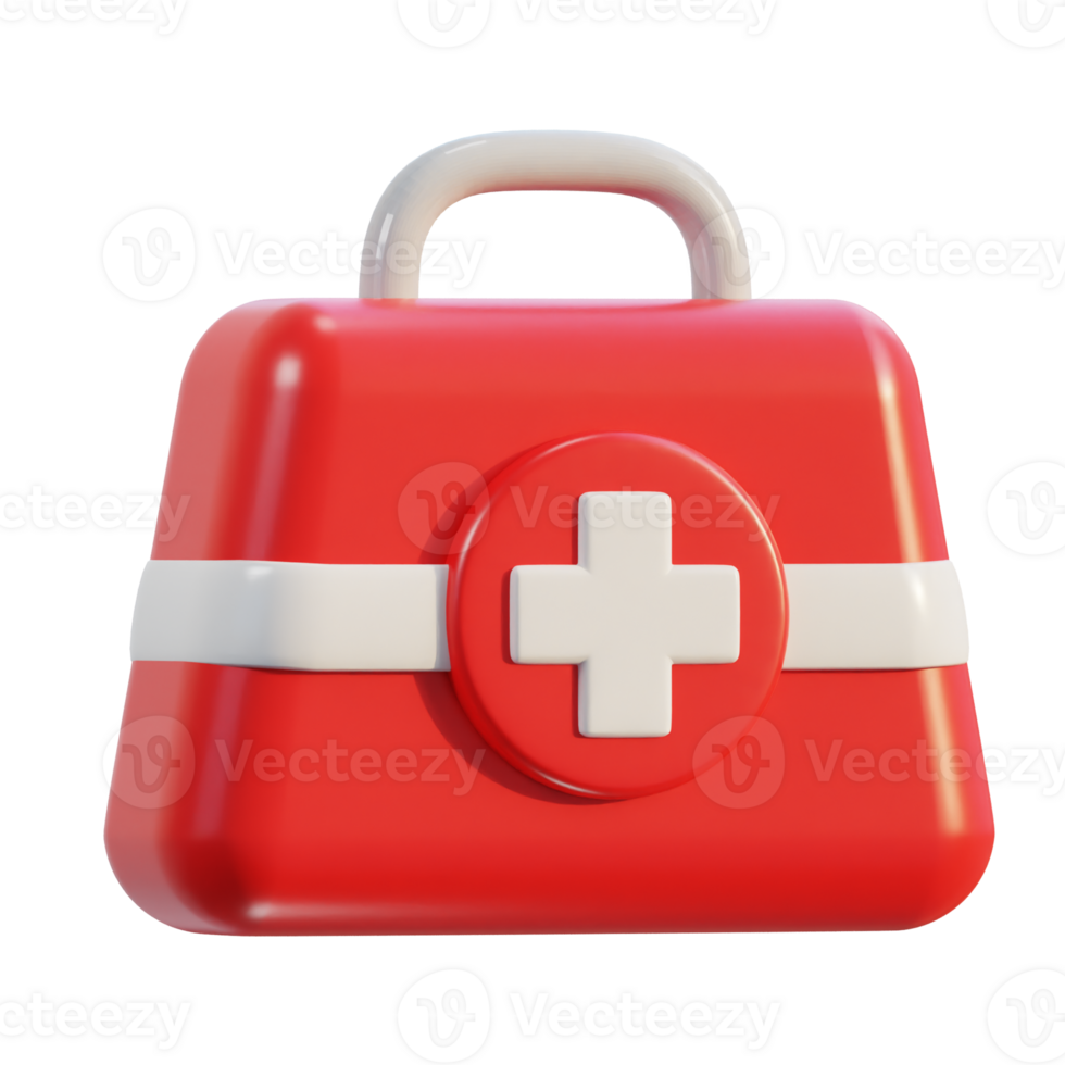 First aid kit emergency box medical help suitcase icon png