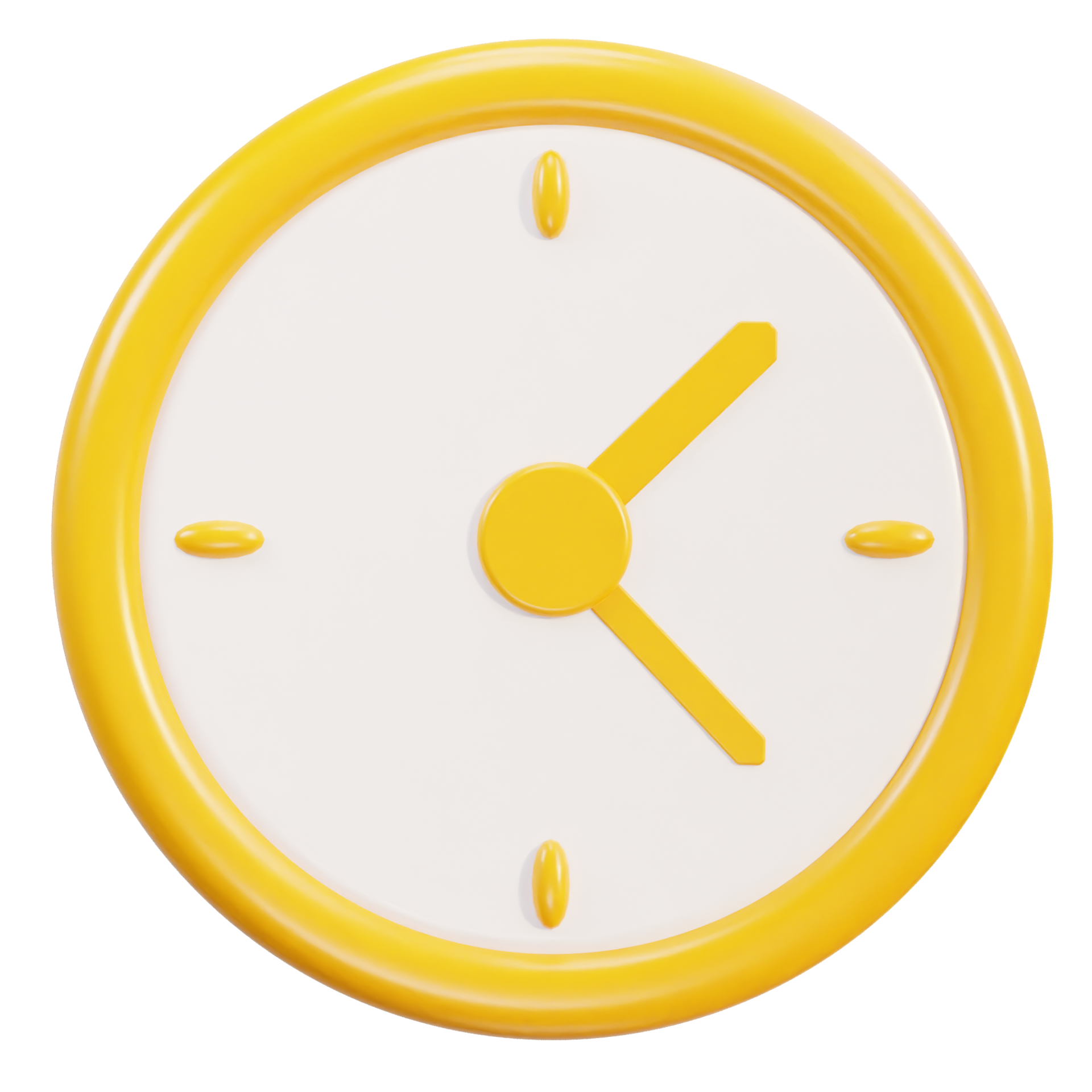 wall round clock 3d icon timekeeping social media countdown time