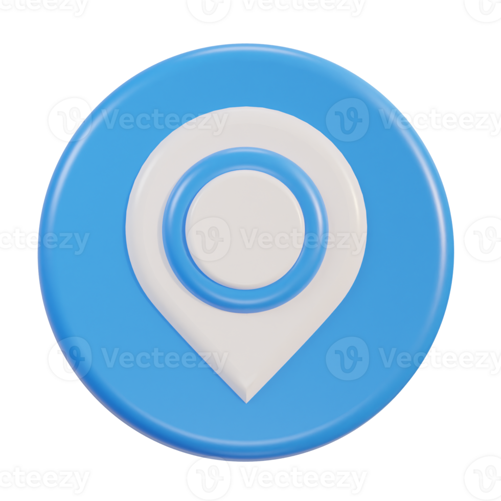 3d realistic location icon png