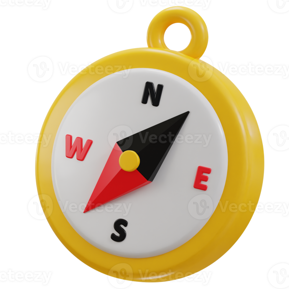 3d compass navigation icon png