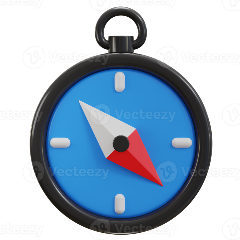 3d compass navigation icon png