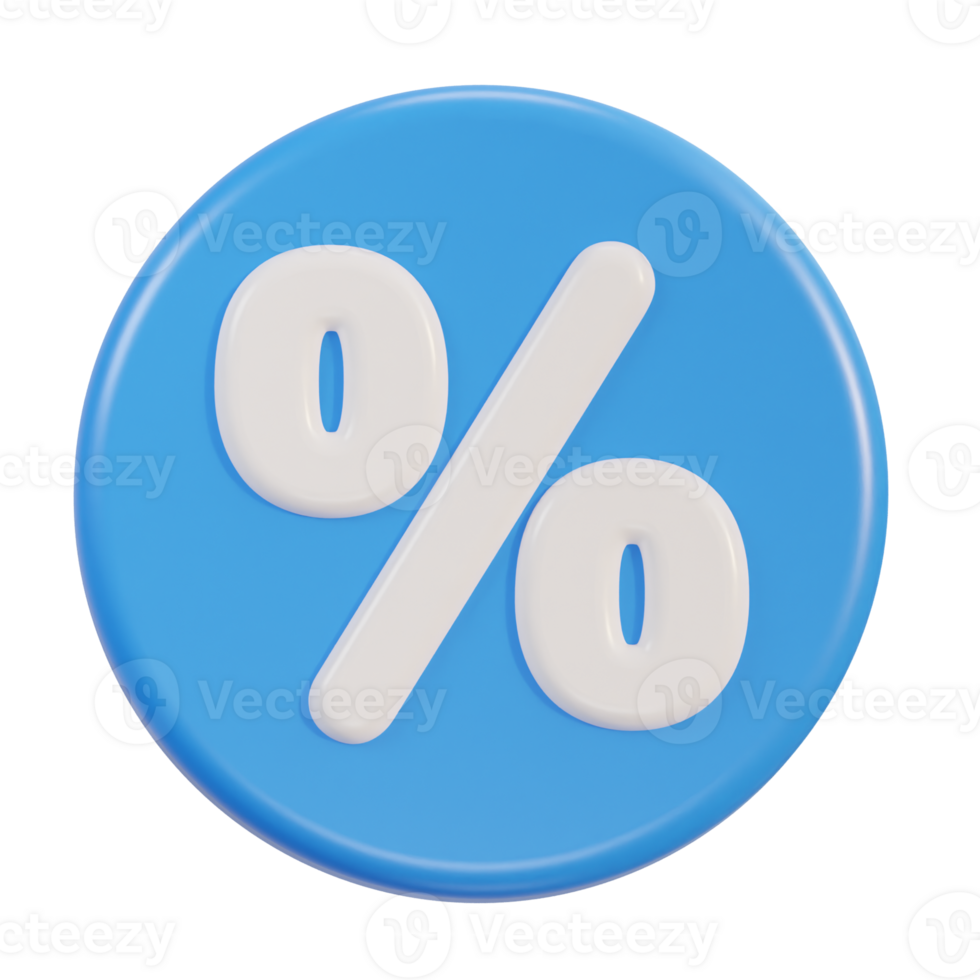 3d percent icon png