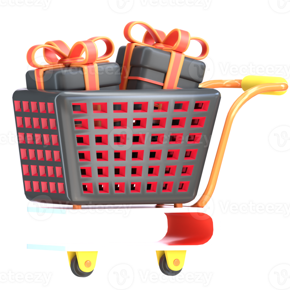 Black Friday Rendered 3D Icon png