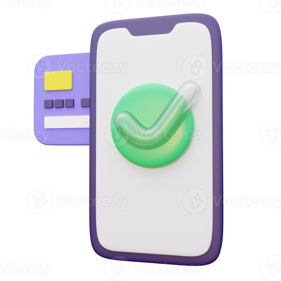NFC Payment 3D Icons png