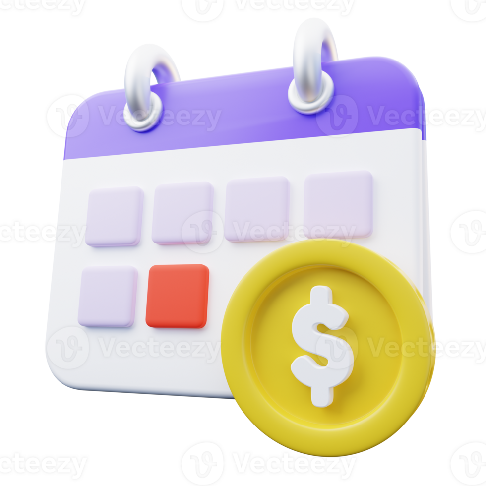 Payment Due 3D Icon png