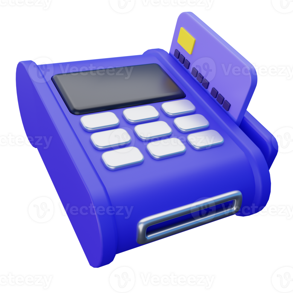 Credit Card Swipe 3D Icon png