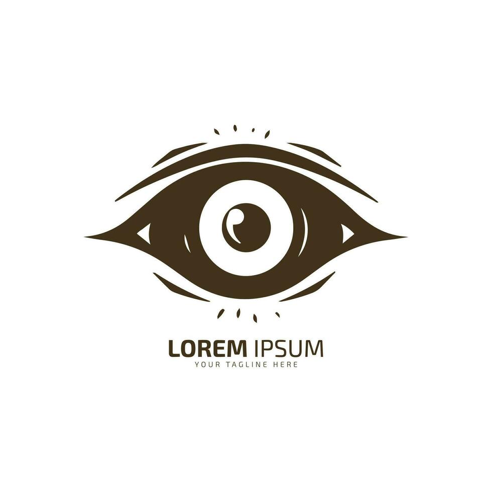 eye logo, eye vector, eye icon silhouette design minimal symbol vector