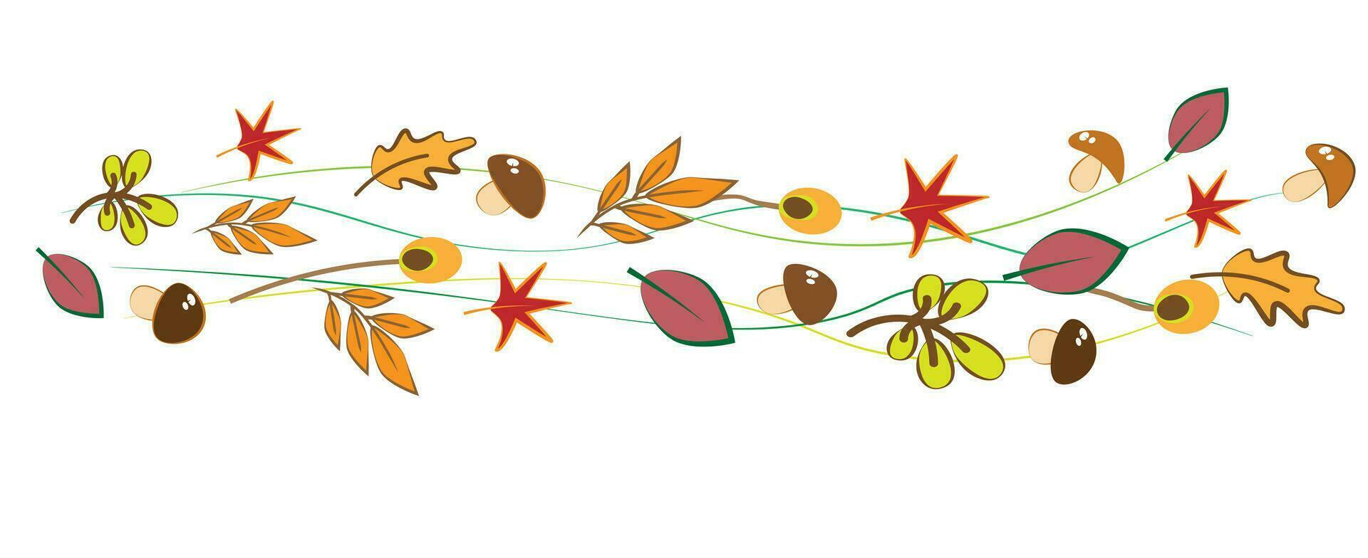 Autumn background autumn foliage flying in the wind on a white background Vector EPS10