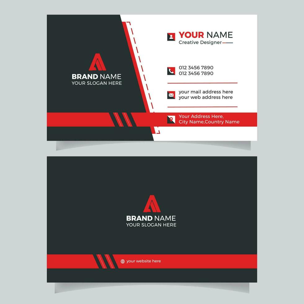 Elegant Corporate Business Card Design vector