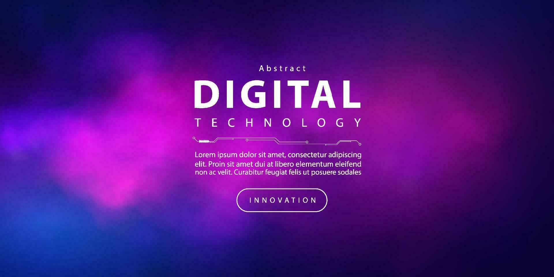 tecnología digital abstracta circuito futurista fondo rosa azul, tecnología de ciencia cibernética, futuro de comunicación de innovación, datos grandes ai, conexión de red de Internet, vector de ilustración de alta tecnología en la nube