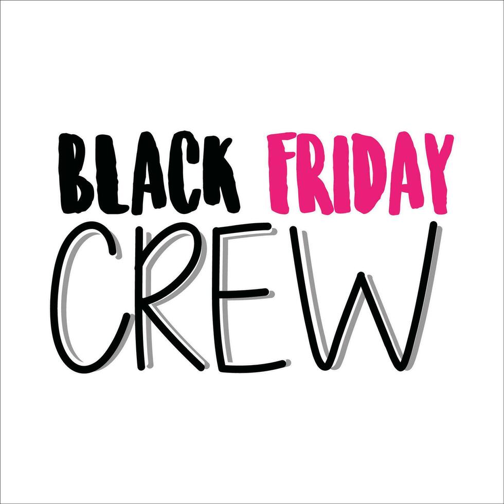 Stylish, fashionable  and awesome black friday  typography  illustrator vector